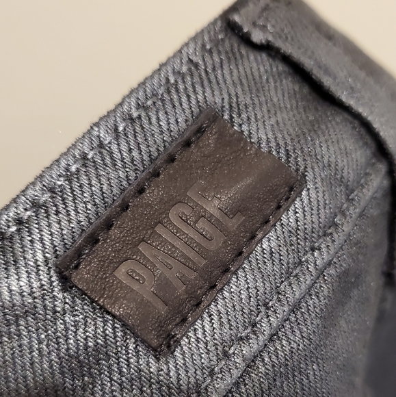 Paige | Women Black Pearlized Stone Coated High Rise Mini Skirt US31 - Picture 9 of 14